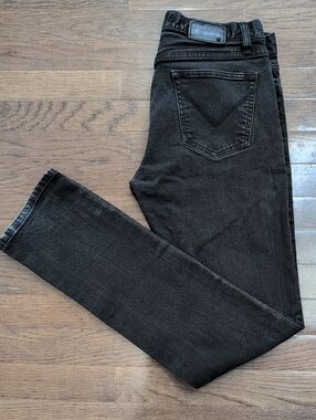 John Varvatos Men's Bowery Black Slim Straight Jeans Size 30